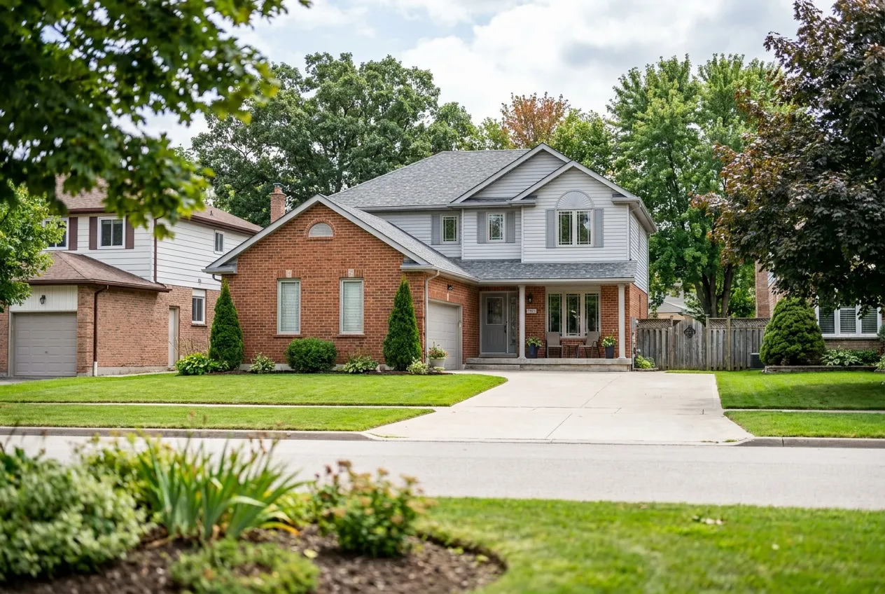 A detached family home in the Barrie and Simcoe County area
